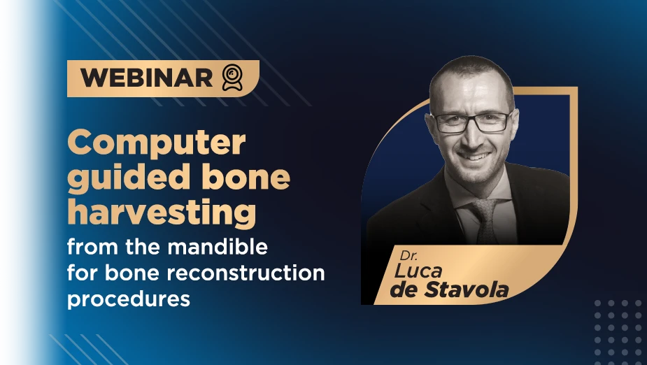 Webinar Dr. Luca DeStavola computer guided bone harvesting from the mandible for bone reconstruction procedures