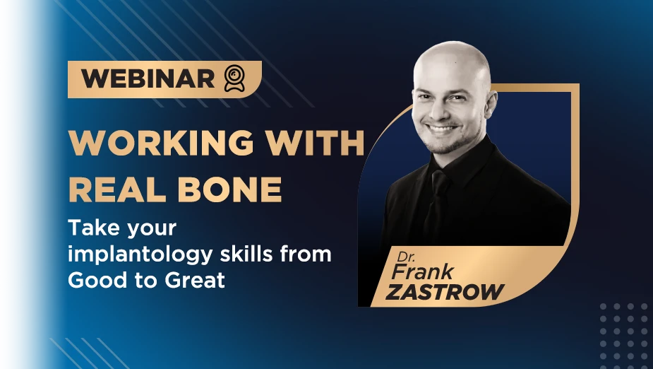 Webinar Dr. Frank Zastrow working with real bone take your implantology skills from good to great