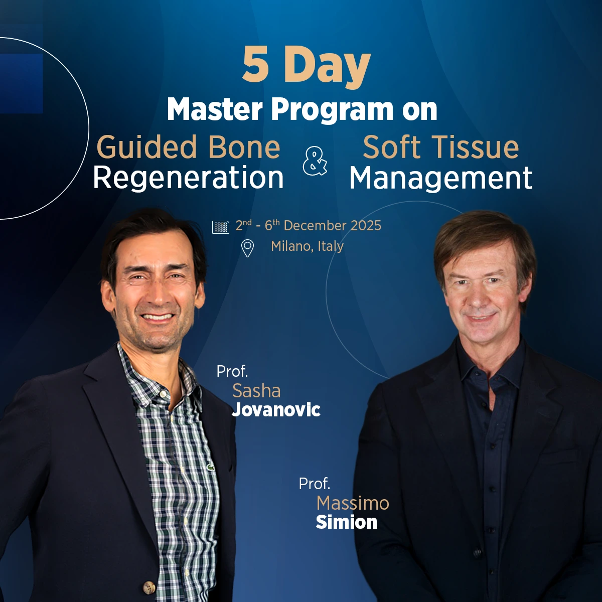 The 5 Day Master Program on Guided Bone Regeneration Soft Tissue Management 1200x1200 1