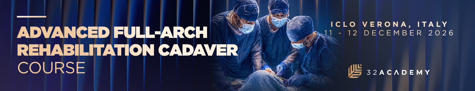Advanced Full Arch Rehabilitation Cadaver Course Banner 1880x360